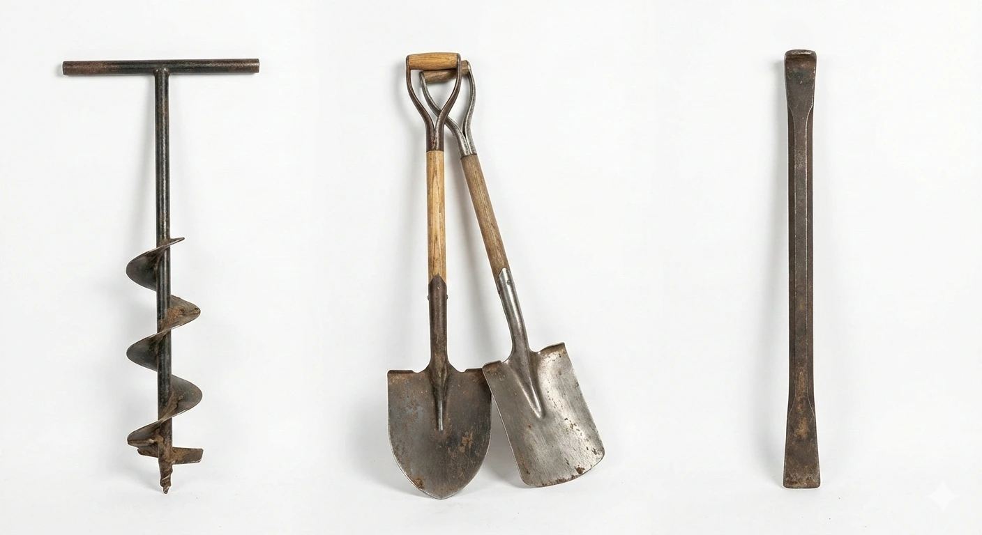 Outils simples pour l’analyse du sol - Comment faire un plot béton pour abri vélo, pergola ou terrasse