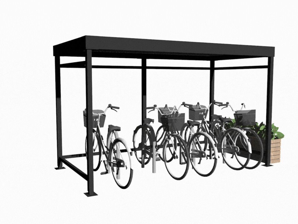 Abri vélos sur mesure ByCommute personnalisable selon vos besoins