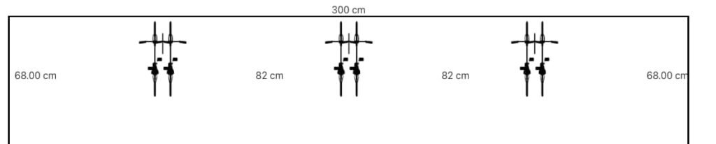 Schéma abri vélo 6 places